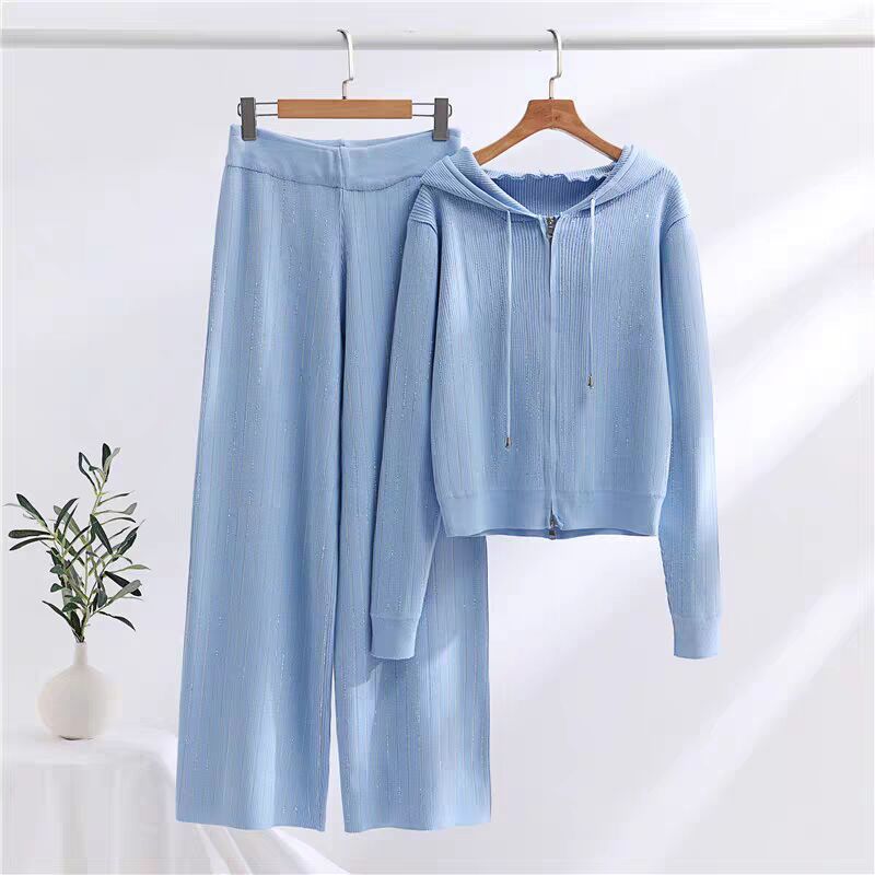 Western Style Fried Street Leisure Fashionable Knitted Suit